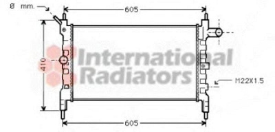 VAN WEZEL 37002023 -  Радиатор, охлаждение двигателя